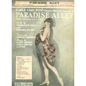 com Paradise Alley Vintage Sheet Music from Carle Carltons Paradise 