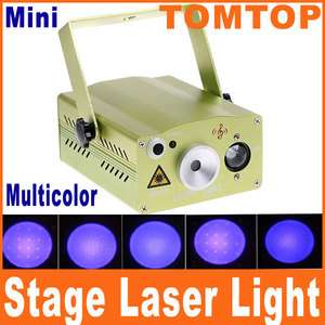 Mini Multicolor Moving Party Stage LED Laser Light Projector Green AC 