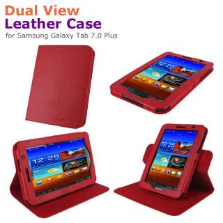 rooCASE Dual View Leather Case Cover for Samsung Galaxy Tab 7.0 Plus 