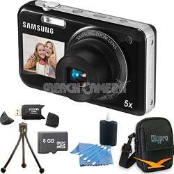 Samsung PL120 14MP Dualview Black Digital Camera 8 GB Bundle 
