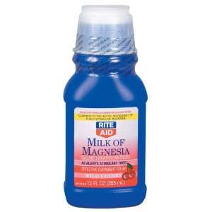  Rite Aid Milk of Magnesia, Wild Cherry, 12 oz. Health 