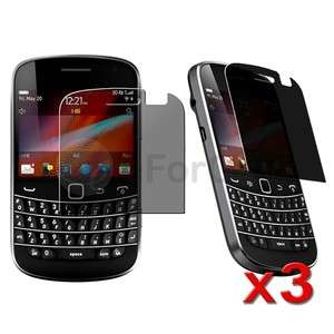 3x Privacy LCD Screen Protector Film For Blackberry Bold 9900 9930 