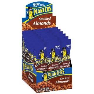 Planters Smoked Almonds, 1.5 Ounce Tubes (Pack of 18)