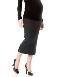 Pea in the Pod No Belly Midcalf Length Pencil Fit Maternity Skirt