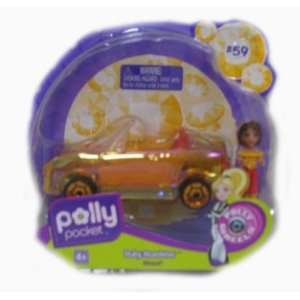  Polly Pocket Polly Wheels Ruby Roadster Shani Doll with 