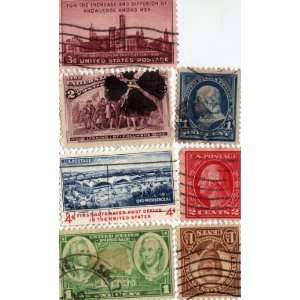  7 Vintage United States Postage Stamps 