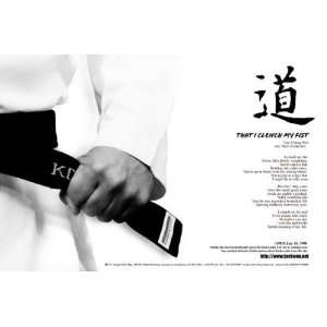  Tae Kwon Do Poster That I Clench My Fist