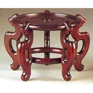  9 Asian Oriental Fish Pot or Bowl Stand   Brown
