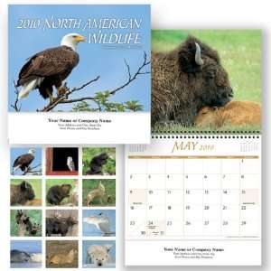  Custom Printed North American Wildlife Wall Calendar   Min 