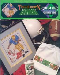 Touchdown football cross stitch pattern new leaflet chart  