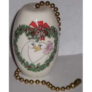   Vintage Ceramic Ceiling Fan Light Pull Chain   Geese