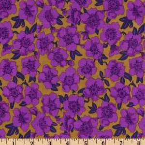  44 Wide Kaffe Fassett Anemone Purple Fabric By The Yard 