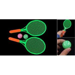  Como Badminton Racket w Double Balls Children Plastic Toy 