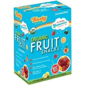 Tasty Brand Organic Fruit Snacks, Mixed Fruit Flavors, 0.8 Ounce 