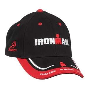  Ironman Cotton Crew Hat Black/Red