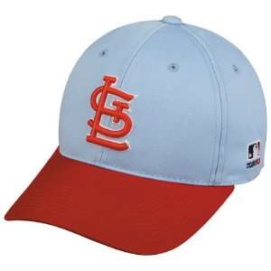   Blue/Red Hat Cap Adjustable Velcro TWILL Throwback 