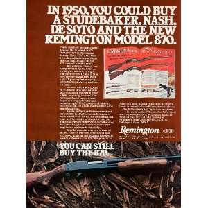 1979 Ad Remington Firearms Rifle Shotgun Wingmaster Hunting Shooting 