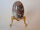 vintage solid granite stone decorative egg paper weight heavy marbled
