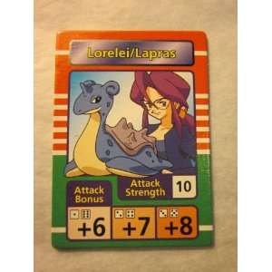   Piece Pokemon Master Trainer 1999 Pokemon Rival Card Lorelei/Lapras