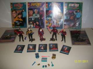   ACTION FIGURES, COMIC BOOKS, TRADING CARDS, TALKING BADGE,TNG  