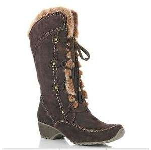 Brilliant® Waterproof Suede Tall Boot with Faux Fur  