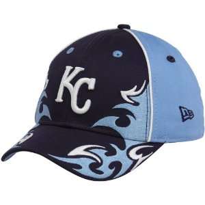  New Era Kansas City Royals Youth Navy Blue Royal Blue Team 