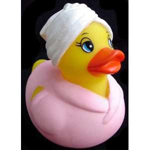  Pink Bathrobe Spa Rubber Duck 