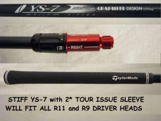 TaylorMade R9 R11 2* TOUR SLEEVE+YS 7 S Shaft Driver  