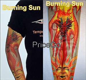 Tattoo Sleeve x 1   Burning Sun, Fake Temporary Tattoo,  