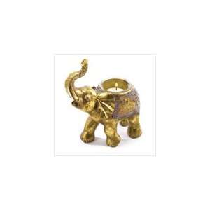  Mosaic Elephant Votive Holder