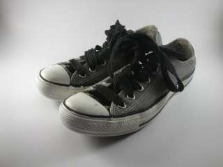 Converse Grey Black All Star Tennis Shoes  