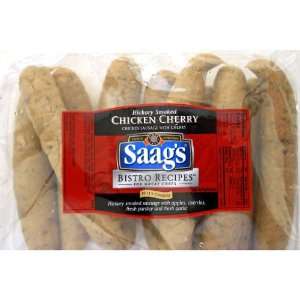 Saags Smoked Chicken Cherry Sausages Grocery & Gourmet Food