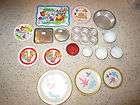   Vintage Tin Toy Muffin Pan,Plates,Cup​s,Cookie Sheets,Pie Pan Etc