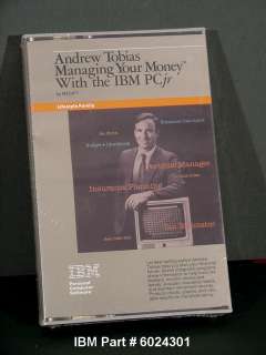 Andrew Tobias  Managing Your Money   With The IBM PCjr  