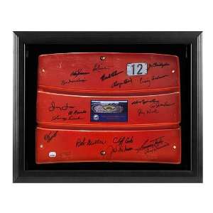   New York Mets Framed Autographed Team Signed Shea Stadium Red Seat