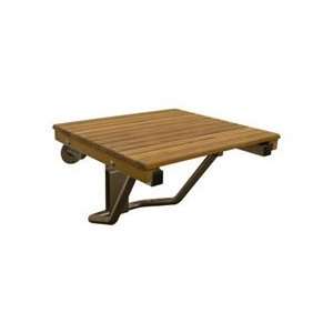 Teakworks 32 x 16 Wall Mount Shower Bench PTBF 320160W Plantation Teak