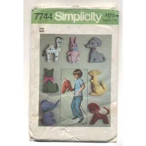  Vintage Simplicity Stuffed Animals Toys Sewing Pattern 