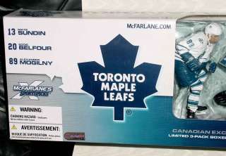 MCFARLANE MAPLE LEAFS 3 PACK SUNDIN BELFOUR MOGILNY WHT  