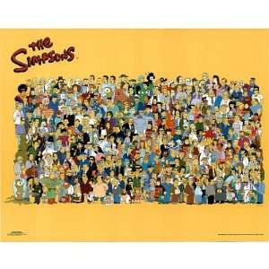  The Simpsons (Entire Cast) TV Poster Print