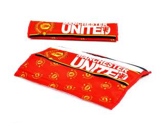 MANCHESTER UNITED Car Cushions, Seat Belt Covers, Seat Covers SET