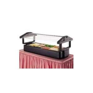   Red Table Top Food Bar w/ Sneeze Guard 4ft 4FBRTT158