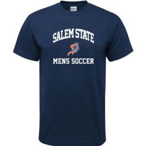 Salem State Vikings Navy Mens Soccer Arch T Shirt  Sports 