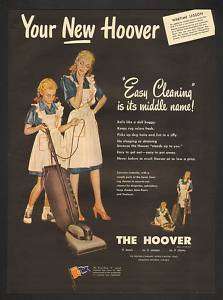 1945 Hoover Vacuum Cleaner WWII Wartime Awards Print Ad  