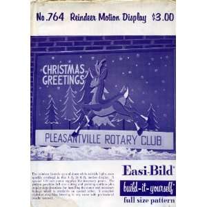 Build it Yourself Reindeer Motion Display Picture Window Size Vintage 