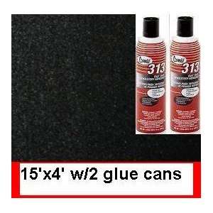 2 (313) Glue+ 15ft *48 W Polymat Black Speaker Box Carpet 