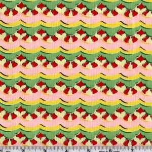  45 Wide Kites Cloud Stripe Pink Fabric By The Yard Arts 