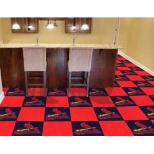  St Louis Cardinals 20 Pk Area/Sports/Game Room Carpet/Rug Tiles 