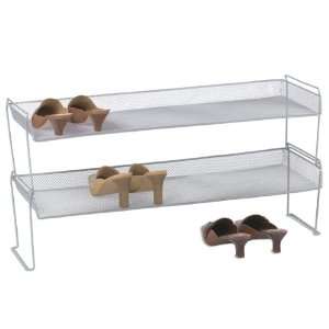    The Container Store Mesh Stacking Shoe Shelf