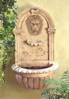 CHIC LION HEAD WALL FOUNTAINS   WITH PUMPS BRAND NEW  