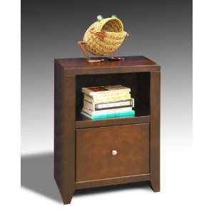   Loft UL6803   One Drawer File Cabinet (Mocha Finish)